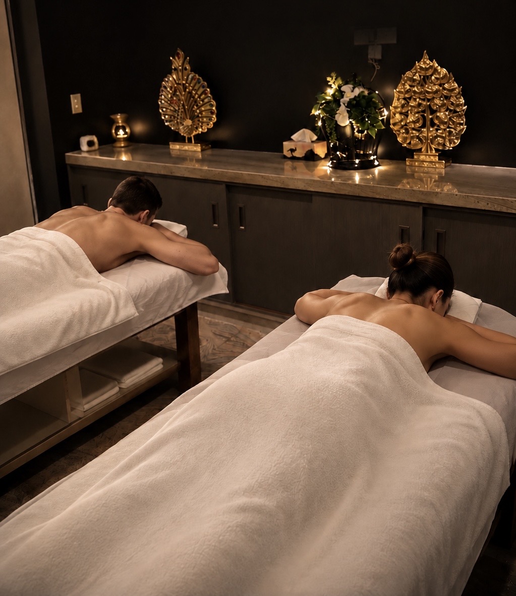 Couples treatment room at Thai Bliss Massage